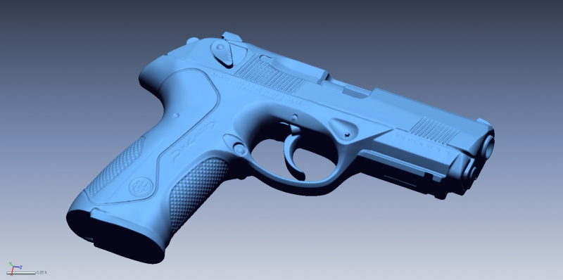 Beretta PX4 scan 1 3D Scanning & Inspection of Weapons