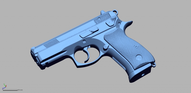 CZ 75P 01 9mm 3D Scanning & Inspection of Weapons
