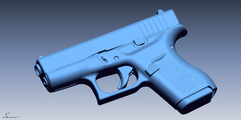 Glock 42 scan 1 3D Scanning & Inspection of Weapons