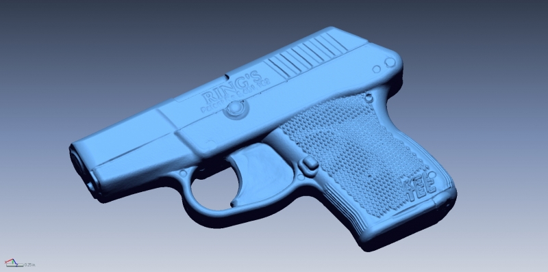 Keltec blue gun 3D scan data