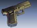 Glock 19 rendering from 3D Scan data