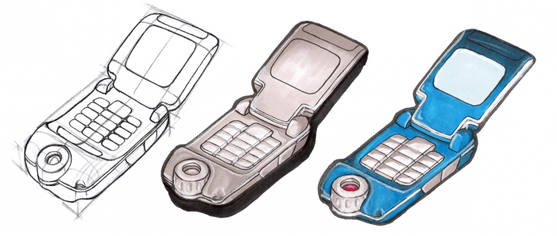 Cell phone concept model