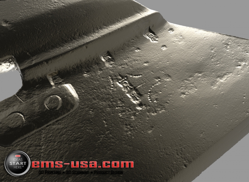 Rendering of 3D Scan data - notice the extreme resolution