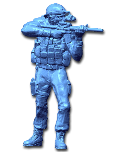 3D Scan data of Seal Team 6 statue