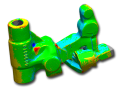 3D Inspection of CAD data to 3D scan data