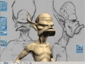 Import 2D sketches and create 3D clay sculptures