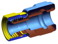 CT Scan of a connector assembly