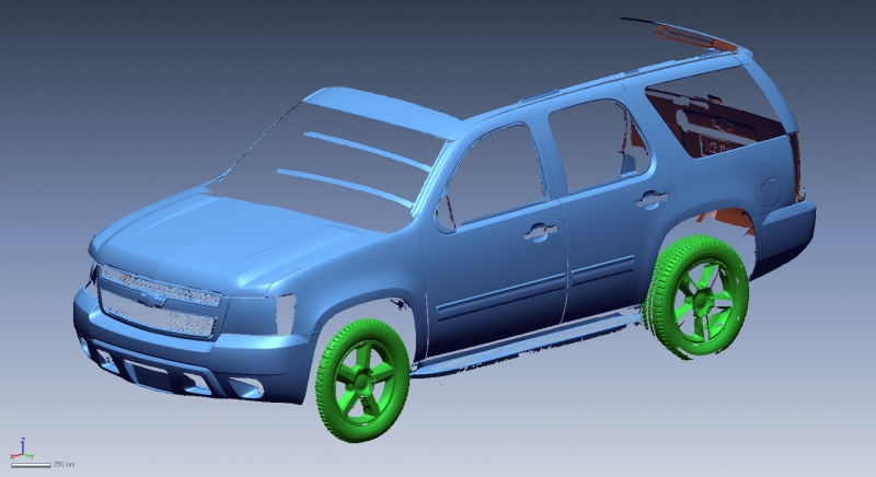 Chevy Tahoe 3D scan data