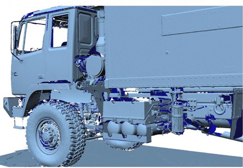3D scan of a truck