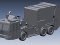 CAD model of a garbage truck