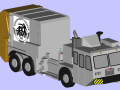 CAD model of a garbage truck ready for 3D printing