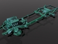 3D scan of a truck frame