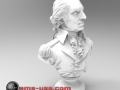 3D Scan of George Washing bust rendered