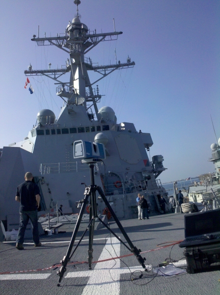 Warship 3D scanning