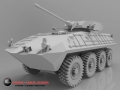 LAV with canon rendered from 3D CAD data created from 3D Scan data