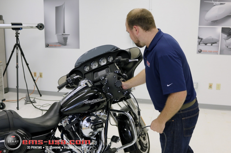 3D scanning of a motorcycle