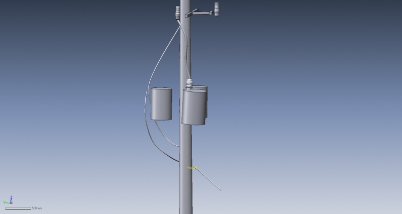 3D Scan of electrical pole