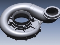 Impeller housing 3D CAD model