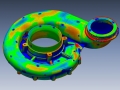 impeller housing 3D scan to 3D CAD comparison