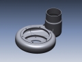 3D CAD model of volute housing