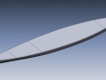 3D CAD model of a paddle board