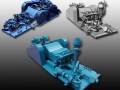 Industrial pump 3D Scan data, CAD data and 3D printed model
