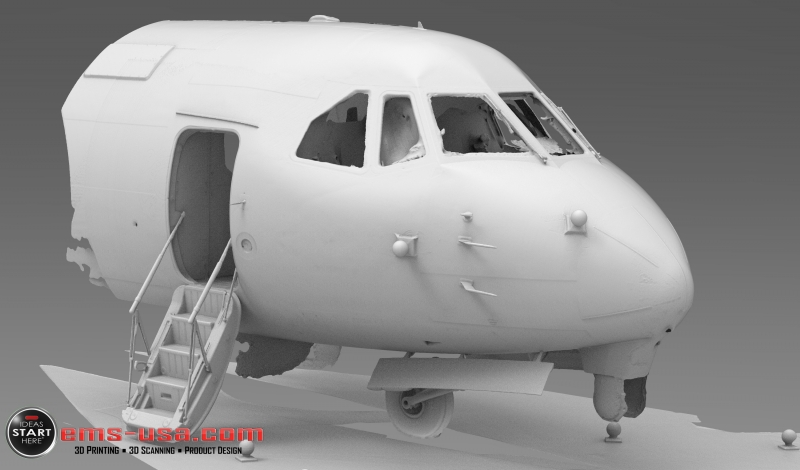 3D scanning of a HC-144A aircraft
