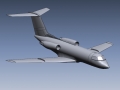 3D CAD model of a Gulfstream aircraft