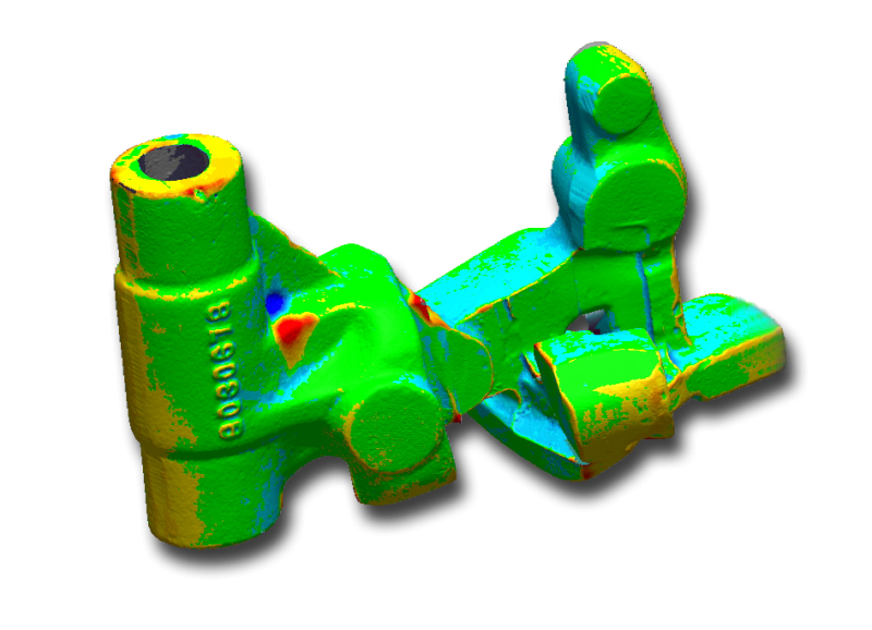 CAD data to 3D scan data comparison