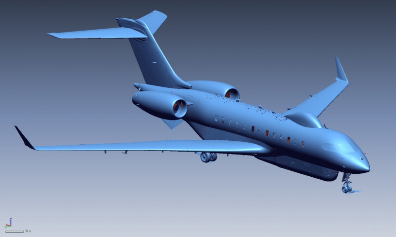 3D Scan after modifications to the aircraft