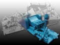Industrial pump 3D scan and 3D Printed scaled model