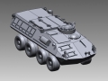 Land Assault Vehicle CAD model from 3D Scan data