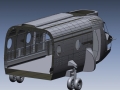 Detailed CAD model from 3D Scan data of a CH47 Helicopter