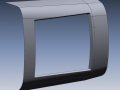 Airplane CAD data of door opening