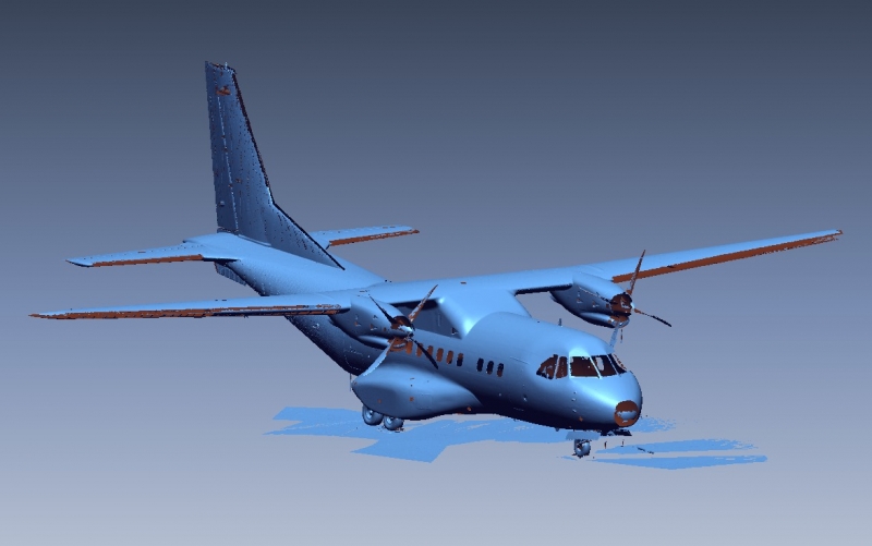 3D Scan data of CASA aircraft