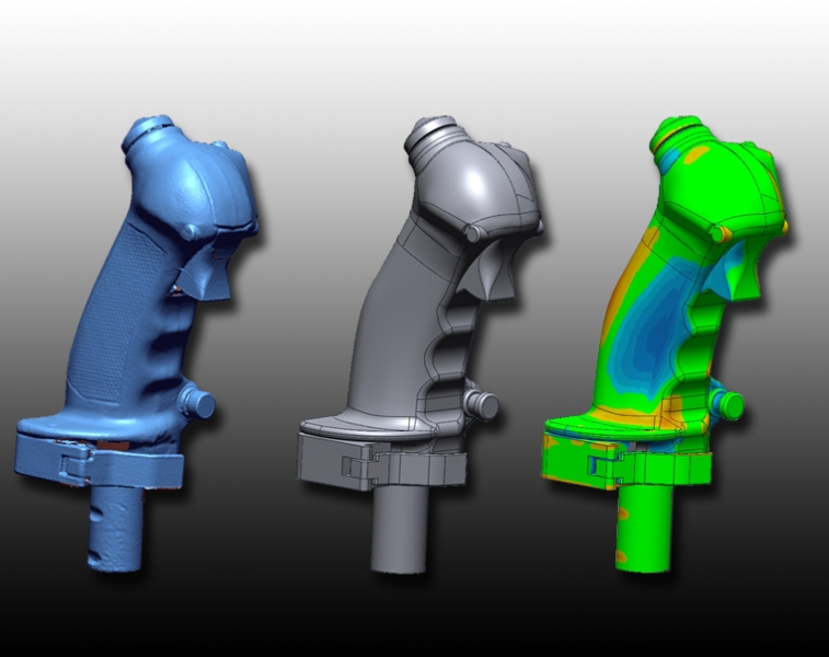 3D Scan data, CAD data and comparison