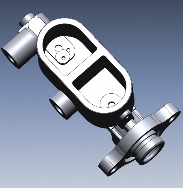 Brake fluid reservoir 3D CAD data