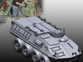 Land Assault vehicle 3D scan to full CAD model