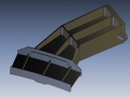 Aerospace structural member feature based solid model rendered