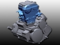 Scan data and completed CAD data of a motorcycle engine