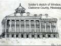 This 1863 sketch by Union officer Henry Otis Dwight may be the only image of Windsor House.