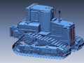 3D scan of a bulldozer